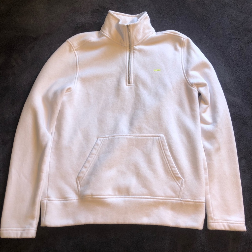 Michael Kors Half Zip Camo Logo Pullover